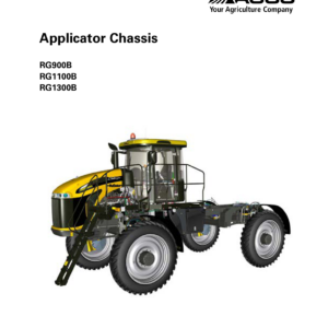 Ag-Chem RG900B, RG1100B, RG1300B Row Crop Chassis Service Repair Manual - Image 1