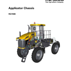 Ag-Chem RG700B Applicator Chassis Service Repair Manual (English) - Image 1