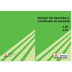 AGCO Allis 6.60, 6.80 Operators Manual (Portuguese)