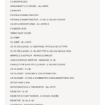 Allis-Chalmers G-138, G-149, G-160, G-160 Auxiliary Engine Power Unit Parts Catalog Manual - Image 1
