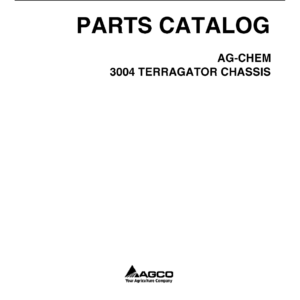 Ag-Chem 3004 TerraGator Chassis Parts Catalog Manual - Image 1