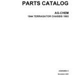 Ag-Chem 1844 TerraGator Chassis Parts Catalog Manual (1993) - Image 1