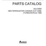 Ag-Chem 1803 TerraGator Chassis (CAT 3208) (Turbo, World) Parts Catalog Manual (1996) - Image 1