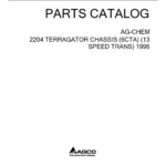 Ag-Chem 2204 TerraGator Chassis (6CTA) (13 Speed Trans) Parts Catalog Manual (1996) - Image 1