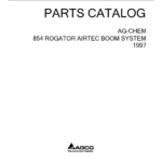 Ag-Chem 854 RoGator Airtec Boom System Parts Catalog Manual (1997) - Image 1