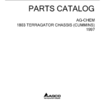 Ag-Chem 1803 TerraGator Chassis (Cummins) Parts Catalog Manual (1997) - Image 1