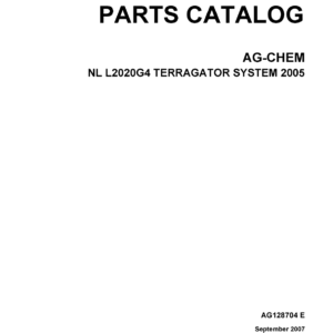 New Leader L2020G4 TerraGator System Parts Catalog Manual - Image 3