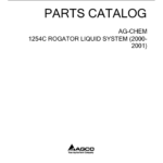 Ag-Chem 1254C RoGator Liquid System Parts Catalog Manual (2000 - 2001) - Image 1