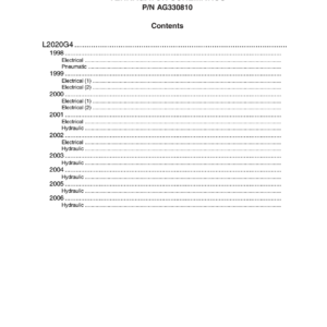 AG Chem L2020G TerraGator Electrical Schematics Manual