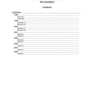 AG Chem L3020G TerraGator Electrical Schematics Manual