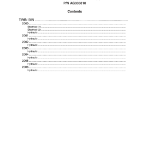 AG Chem Twin BIN TerraGator Electrical Schematics Manual