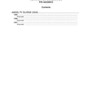 AG Chem 4000GL PV Sludge (2505) TerraGator Electrical Schematics Manual