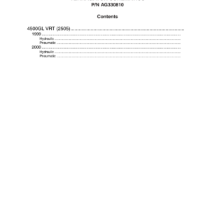 AG Chem 4500GL Liquid System TerraGator Electrical Schematics Manual
