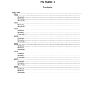 AG Chem 3104 TerraGator Electrical Schematics Manual