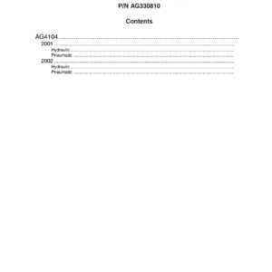 AG Chem 4104 TerraGator Electrical Schematics Manual