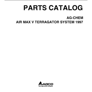 Ag-Chem Air Max V TerraGator System Parts Catalog Manual - Image 3