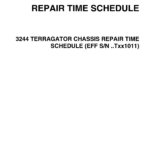 Ag-Chem 3244 TerraGator Chassis Repair Time Schedule Manual (English) (SN TXX1011 and Up) - Image 1
