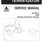 Ag-Chem 8104, 8144 TerraGator Chassis Service Repair Manual (2003) - Image 1