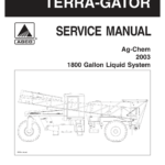 Ag-Chem 1800 Gallon TerraGator Liquid System Service Repair Manual (2003) - Image 1