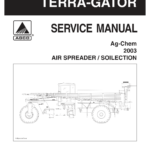 Ag-Chem Air Spreader, Twin Bin TerraGator System Service Repair Manual (2003) - Image 1