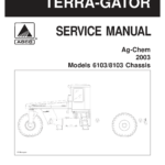 Ag-Chem 6103, 8103 TerraGator Chassis Service Repair Manual (2003) - Image 1