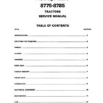 AGCO Allis 8775, 8785 Tractors Service Repair Manual
