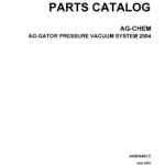Ag-Chem Ag-Gator Pressure Vacuum System Parts Catalog Manual (2004) - Image 1