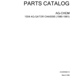 Ag-Chem 1004 Ag-Gator Chassis Parts Catalog Manual - Image 2