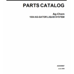 Ag-Chem 1004 Ag-Gator Liquid System Parts Catalog Manual - Image 1