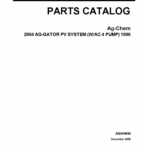 Ag-Chem 2004 Ag-Gator PV System (W/Ac 4 Pump) Parts Catalog Manual (1996) - Image 1