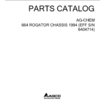 Ag-Chem 664 RoGator Chassis Parts Catalog Manual - Image 2