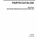Ag-Chem Wet Boom TerraGator Liquid System Parts Catalog Manual (1995) - Image 1