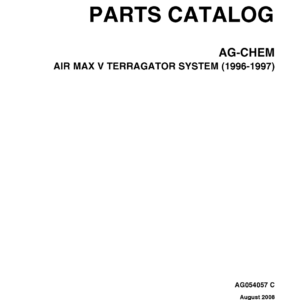 Ag-Chem Air Max V TerraGator System Parts Catalog Manual - Image 2