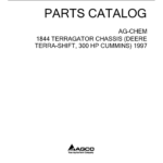 Ag-Chem 1844 TerraGator Chassis (Deere Terra-shift, 300 HP Cummins) Parts Catalog Manual (1997) - Image 1
