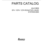 Ag-Chem 874, 1074, 1274 RoGator Liquid System Parts Catalog Manual - Image 1