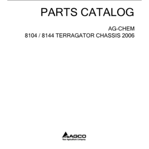 Ag-Chem 8104, 8144 TerraGator Chassis Parts Catalog Manual - Image 7