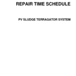 Ag-Chem PV Sludge System Repair Time Schedule Manual - Image 1