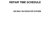 Ag-Chem Air Max 180 RoGator System Repair Time Schedule Manual - Image 1