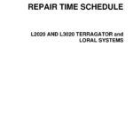 New Leader L2020, L3020 TerraGator and Loral System Repair Time Schedule Manual - Image 1