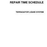 Ag-Chem TerraGator Liquid System Repair Time Schedule Manual - Image 1