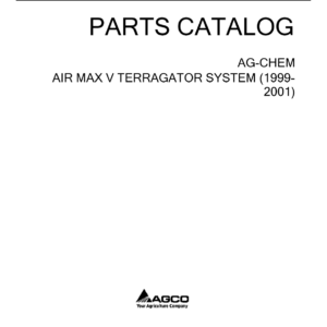 Ag-Chem Air Max V TerraGator System Parts Catalog Manual - Image 4