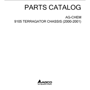Ag-Chem 9105 TerraGator Chassis Parts Catalog Manual - Image 1