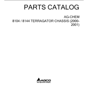 Ag-Chem 8104, 8144 TerraGator Chassis Parts Catalog Manual - Image 2