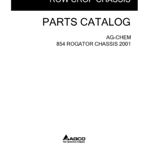 Ag-Chem 854 RoGator Chassis Parts Catalog Manual - Image 7