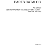 Ag-Chem 3244 TerraGator Chassis Parts Catalog Manual - Image 1