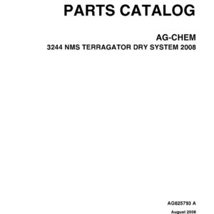 Ag-Chem 3244 NMS TerraGator Dry System Parts Catalog Manual (2008) - Image 1