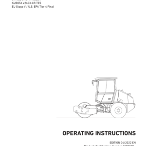 Ammann ARS 50 Soil Compactor Operation and Parts Manual