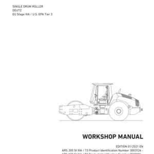 Ammann ARS 200, ARS 220 Soil Compactor Service Repair Manual (Tier 3)