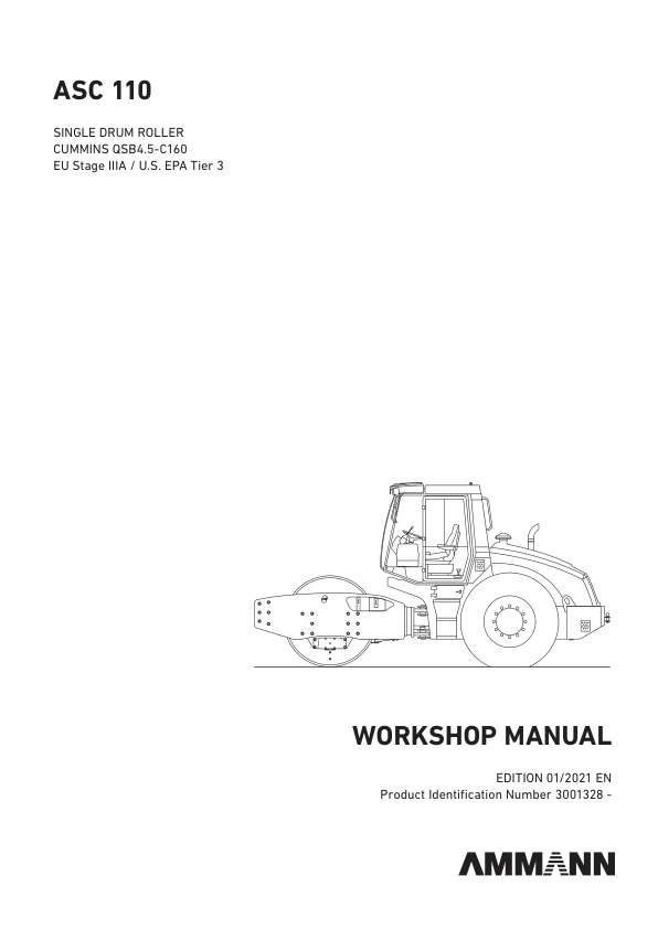 Ammann ASC 110 Soil Compactor Service Repair Manual
