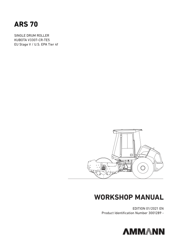 Ammann ARS 70 Soil Compactor Service Repair Manual Ammann ARS 70 Soil Compactor Service Repair Manual